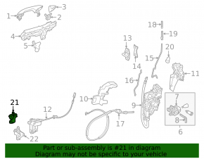 Петля двери верхняя передняя левая Mercedes W167 GLE 350 450 20-26