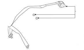 Ремень безопасности задний центральный Mercedes W167 GLE 350 450 20-26 черный