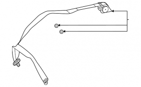 Ремень безопасности задний центральный Mercedes W167 GLE 350 450 20-26 черный