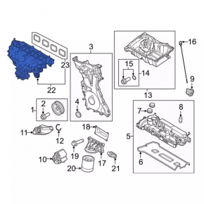 Коллектор впускной Ford Edge 15-18 2.0T