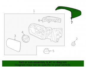 Capac oglinzi laterale stanga Ford Edge 21-24
