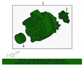 Генератор BMW X5 F15 14-18 210 Amp 4.4T