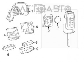 MODUL DE CONTROL AL ACCESULUI FĂRĂ CHEIE Chevrolet Volt 11-15