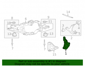 Цапфа передняя правая GMC Terrain 10-17
