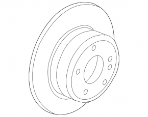 Disc de frână față dreapta pentru BMW X5 F15 14-18 M, perforat