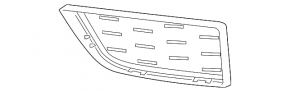 Ornament grilă inferioară bară față, stânga, BMW X3 G01 18-21, interior, M Sport