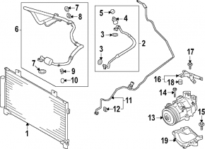 Radiator condensator aer condiționat Subaru Forester 25-26