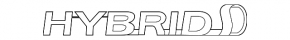 Эмблема крыла hybrid правая Toyota Highlander 08-10