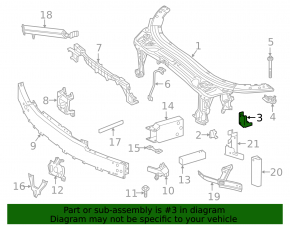 Кронштейн верхней планки телевизора правый Mercedes C-class W205 15-21