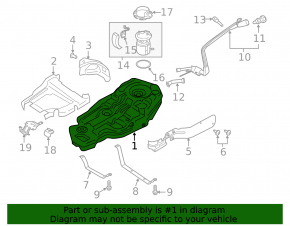 Топливный бак Ford Explorer 20-24 3.0T