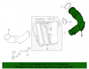 Воздуховод Audi Q7 4L 10-15