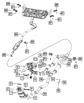 Катализатор передний Chrysler 200 15-17 3.6