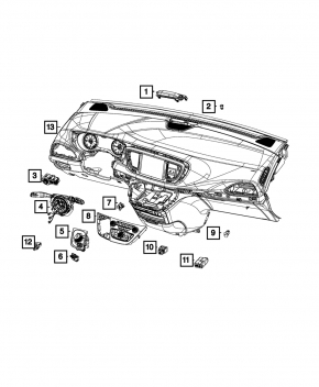 Управление мультимедией и климатом Chrysler Pacifica 18-20