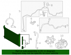 Radiator condensator aer condiționat Lexus NX300h 15-21