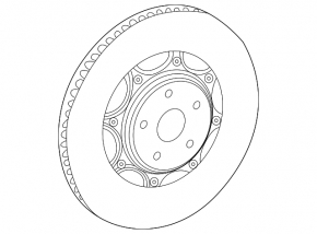 Disc de frână față dreapta Lexus LS 07-17 357/34mm, AWD
