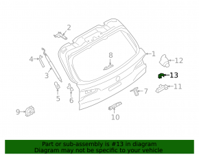 Крепление камеры заднего вида MW X7 G07 19-26