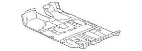 Покрытие пола Lexus RX300 RX330 RX350 RX400h 04-08 черное