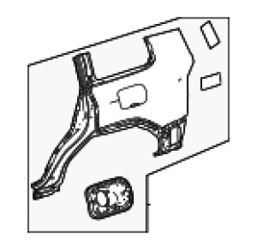 Aripă spate dreapta Toyota Land Cruiser 24-26