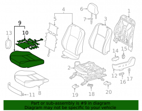 Scaun șofer Lexus CT200h 11-17 fără airbag, electric, piele neagră, fără tetieră