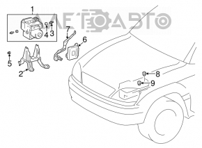 Компьютер управления ABS Lexus RX300 98-00 AWD