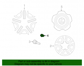 Гайка колесная d21 M14x1.5 Toyota Sequoia 08-16