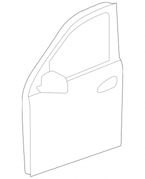 Дверь в сборе передняя левая Mercedes GLS-class X166 13-19