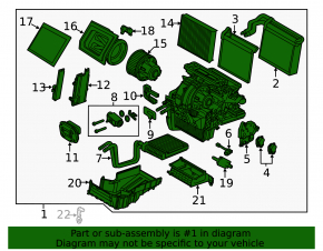 Печка в сборе Ford Focus mk3 15-18 manual