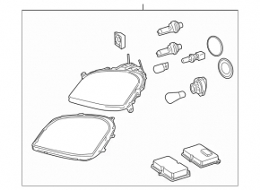Фара передняя правая Mercedes W164 ML 05-08 всборе ксенон