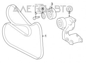 Кронштейн генератора Lexus IS250 14-17