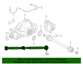 Карданный вал кардан задний BMW X5 G05 20-23 3.0T RWD с муфтой
