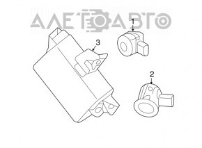 PARK ASSIST CONTROL MODULE Nissan Pathfinder 13-20