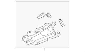 Ручка двери внутренняя передняя правая Audi A4 B9 17-25 с накладкой