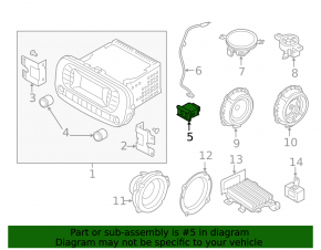 USB HUB AUX Kia Soul 14-19 надлом крепления
