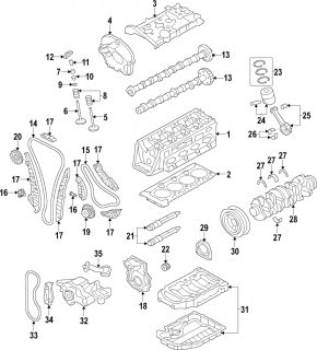 Шатун 1шт Audi Q5 8R 11-12 CAEB 2.0T