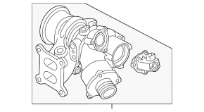 Турбина Audi Q3 83A 19-21 2.0T