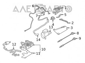 Клапан продувки топливных паров Audi A4 B9 20-24 MHEV