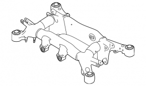 Подрамник задний BMW 5 F10 12-16 2.0T