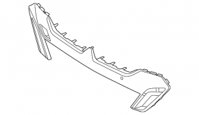 Ornamente centrale bară față BMW 5 G60 24-25 pachet M