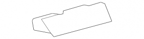 Deflectorul de aer al conductei central Lexus GS300 GS350 GS430 GS450h 06-11 negru