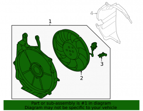 Диффузор кожух радиатора правый в сборе Audi e-tron GT 22-24