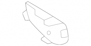 Capac cârlig remorcare bară spate Mercedes GLE 350 450 20-26, parte inferioară, pachet AMG, fără pachet nocturn