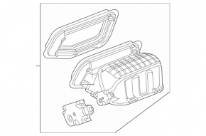 Корпус печки верхняя часть Mercedes A-class V177 19-22 без актуатора