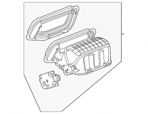 Корпус печки верхняя часть Mercedes A-class V177 19-22 без актуатора
