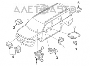 Датчик присутствия пассажира Ford Flex 09-12 дорест