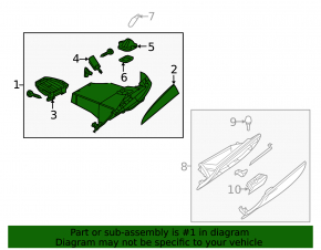 Перчаточный ящик, бардачок Mazda3 MPS 09-11