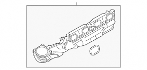 Galerie admisie dreapta BMW X5 F15 14-18 4.4T nou original