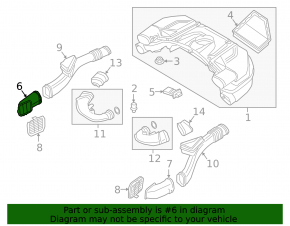 Воздухоприемник правый BMW 5 G30 18-19 4.4T