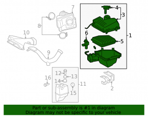 Корпус воздушного фильтра Toyota Avalon 05-12