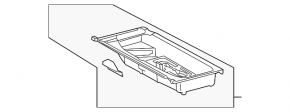 Поддон багажника под инструмент Lexus RX300 RX330 RX350 RX400h 04-08