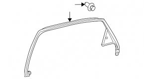 Cadru ușă interioară spate stânga Lexus RX350 RX450h 10-15